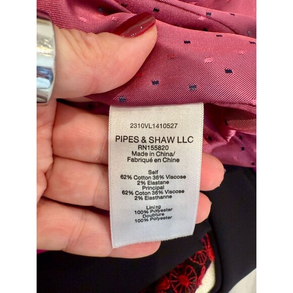 Veronica Beard Elam Dickey Velvet Crystal Blazer Fushia - Size 0 - Picture 10 of 11